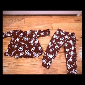 Carters baby girls butterfly outfit